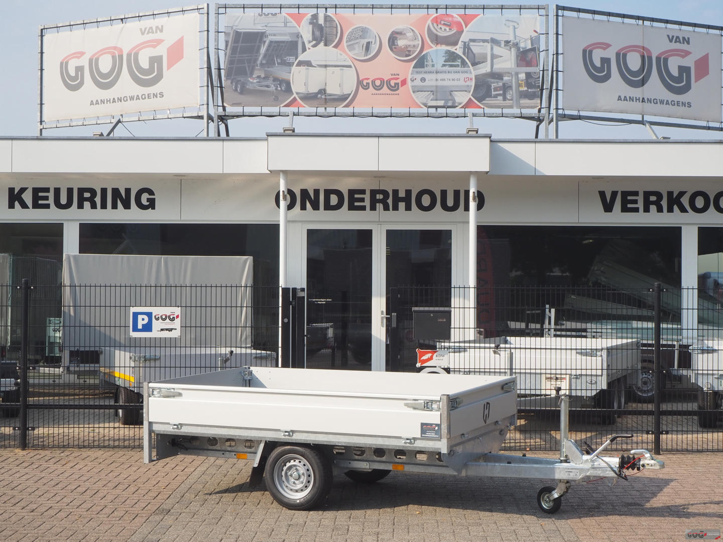 Henra plateauwagen 251x155 1500kg zonder sledes
