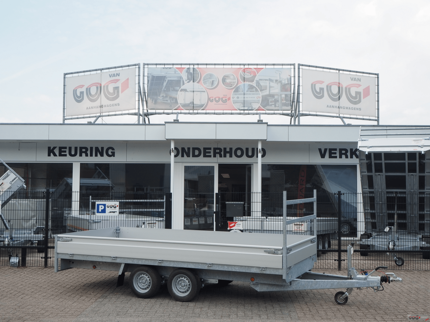 Henra plateauwagen 401x185 2700kg nieuw model zonder sledes (22)