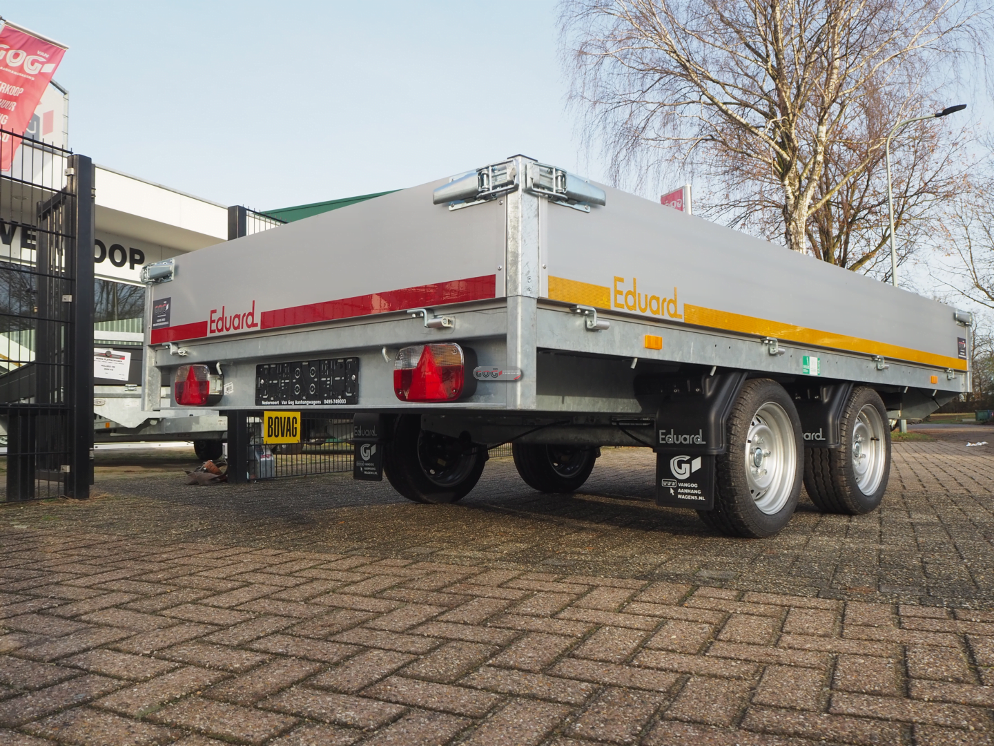 Eduard plateauwagen 330x180 2700kg 63cm €2500 voorraadnummer 150 (5)