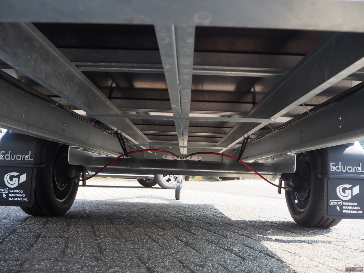 Eduard plateauwagen multitransporter 310x180 1500kg met sledes (zonder oprijplaten) €,- voorraadnummer 18 (13)