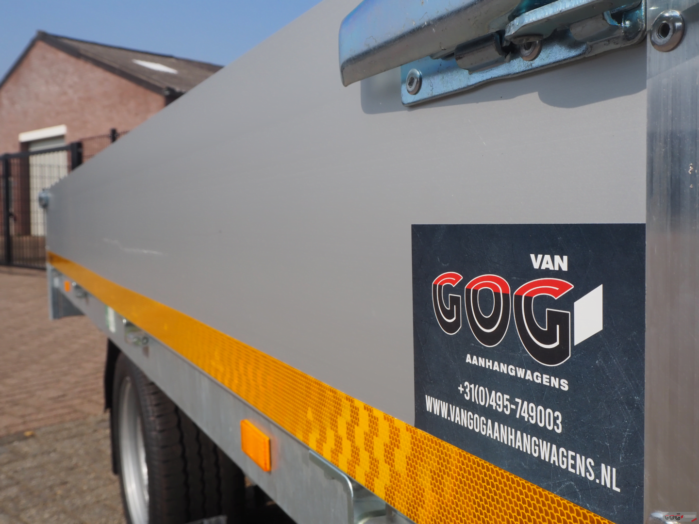 Eduard plateauwagen multitransporter 310x180 1500kg met sledes (zonder oprijplaten) €,- voorraadnummer 18 (8)