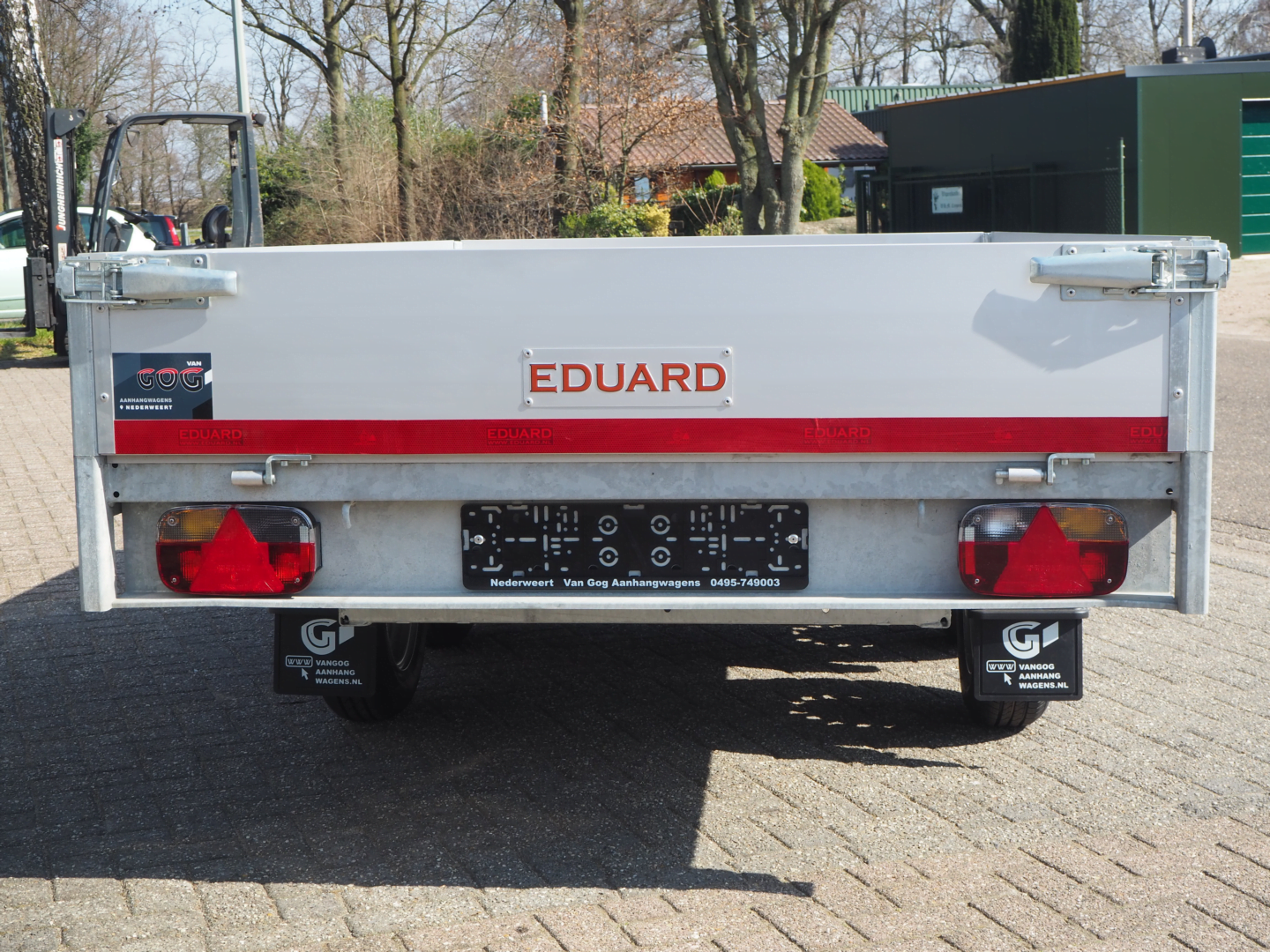 ongeremde Eduard plateauwagen 750kg 310x160 lvh 72 dubbelasser b-keuze voorraadnummer 10 €1600,- excl. 21%BTW (2)