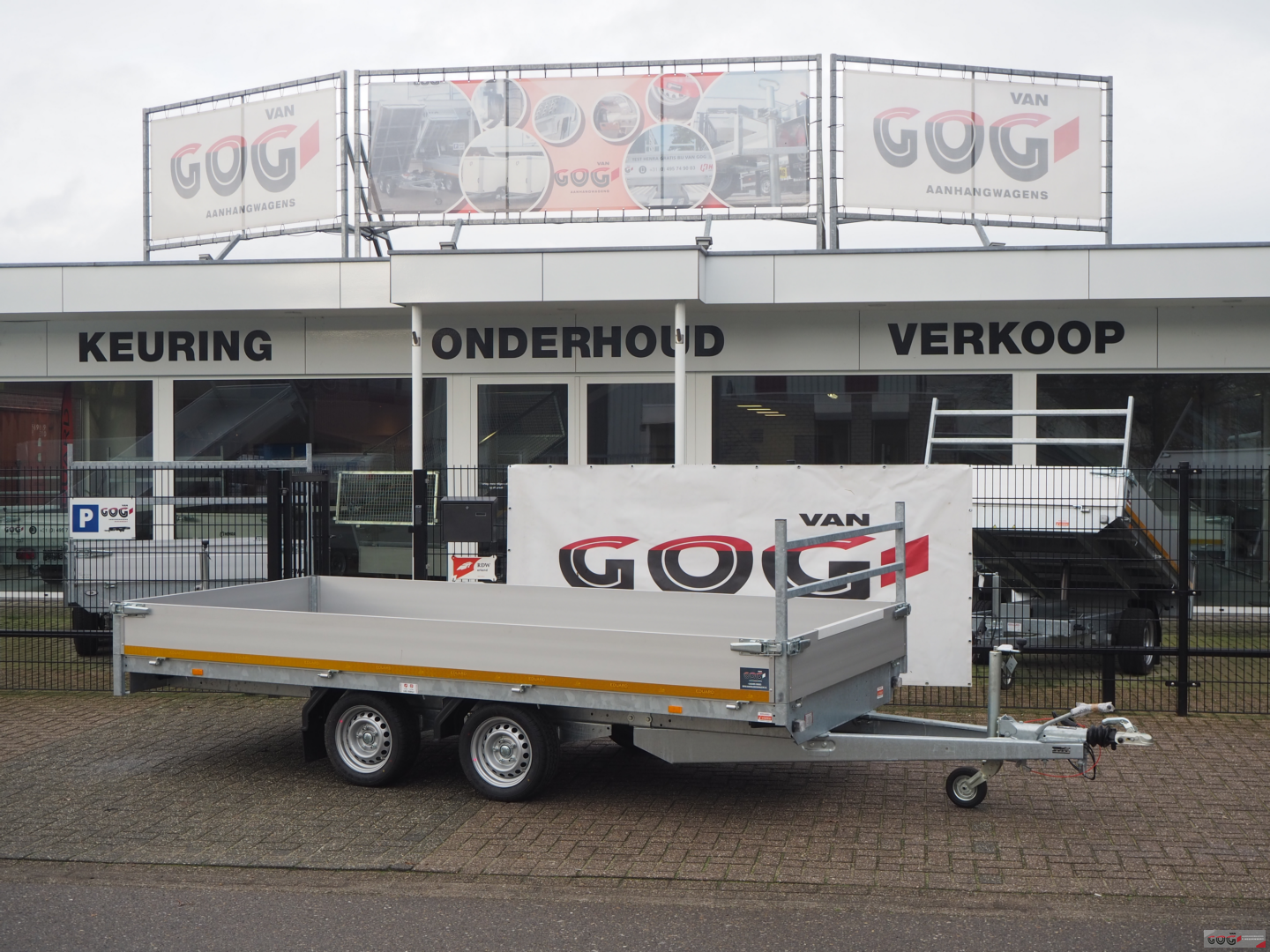Eduard plateauwagen 406x180 2700kg lvh63cm €2225 ex. btw voorraadnummer 14 (16)