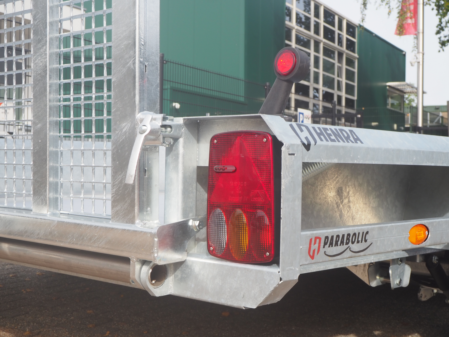 Henra machinetransporter 450x190 3500kg tridem aluminium laadvloer oprijklep 160 ipv 115cm €7200,- excl. 21% BTW (7)