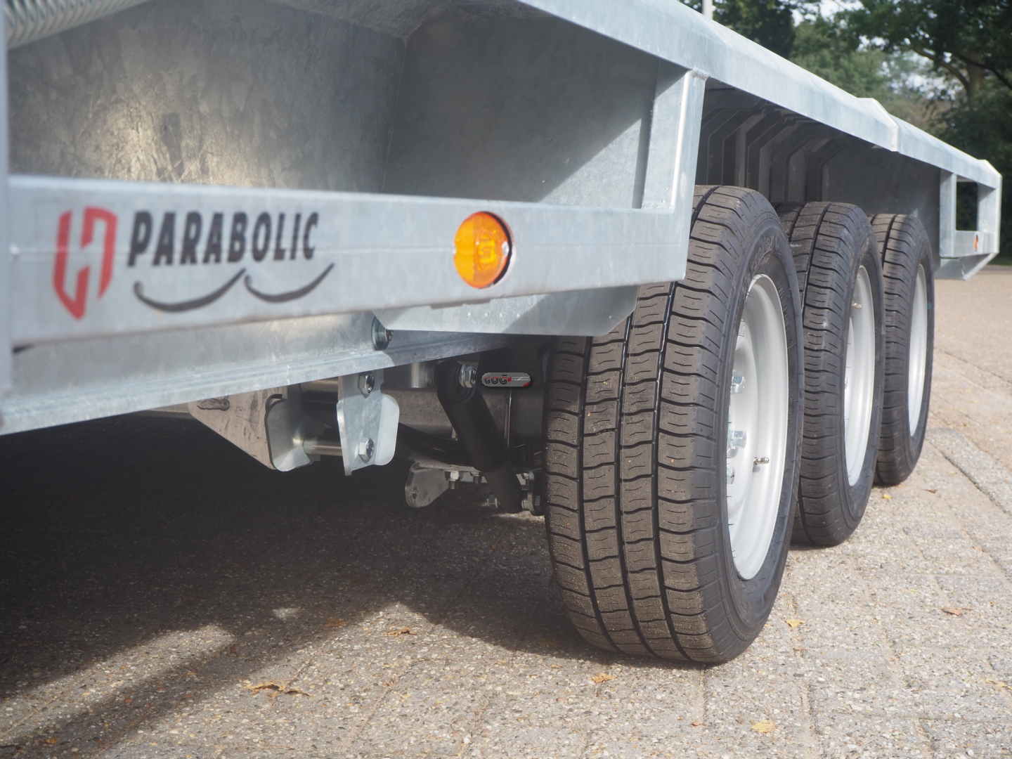 Henra machinetransporter 450x190 3500kg tridem aluminium laadvloer oprijklep 160 ipv 115cm €7200,- excl. 21% BTW (8)
